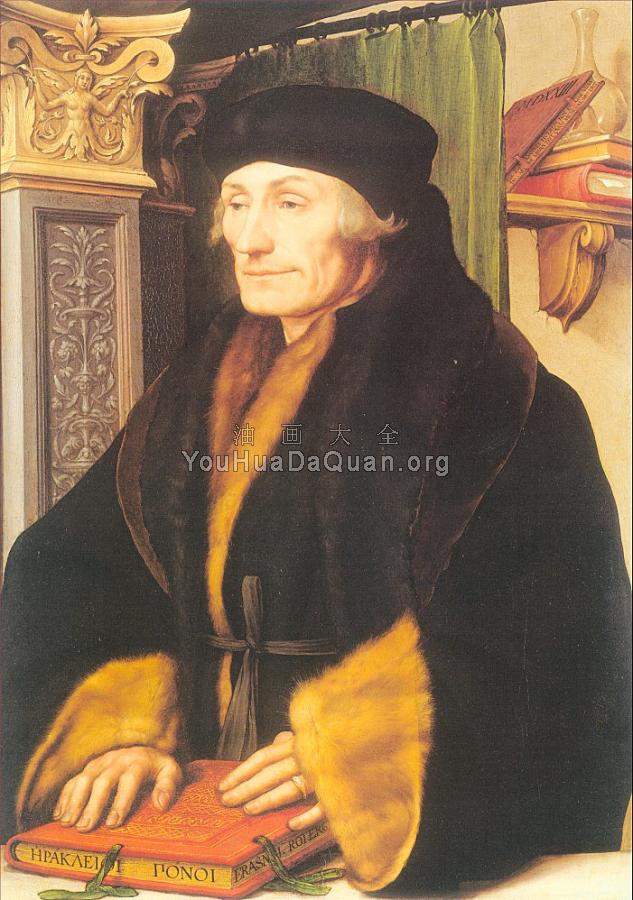 Portrait of Erasmus of Rotterdam - 小汉斯·荷尔拜因